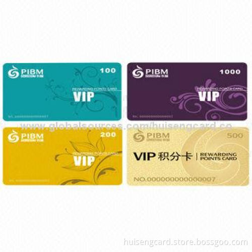 PVC ID/Member Card, Measures 86 x 54 x 0.76mm, Suitable for Promotional Purposes